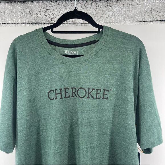 Cherokee Men’s Pine Grove Heather Green Box Logo Tee Size XL - Picture 5 of 9